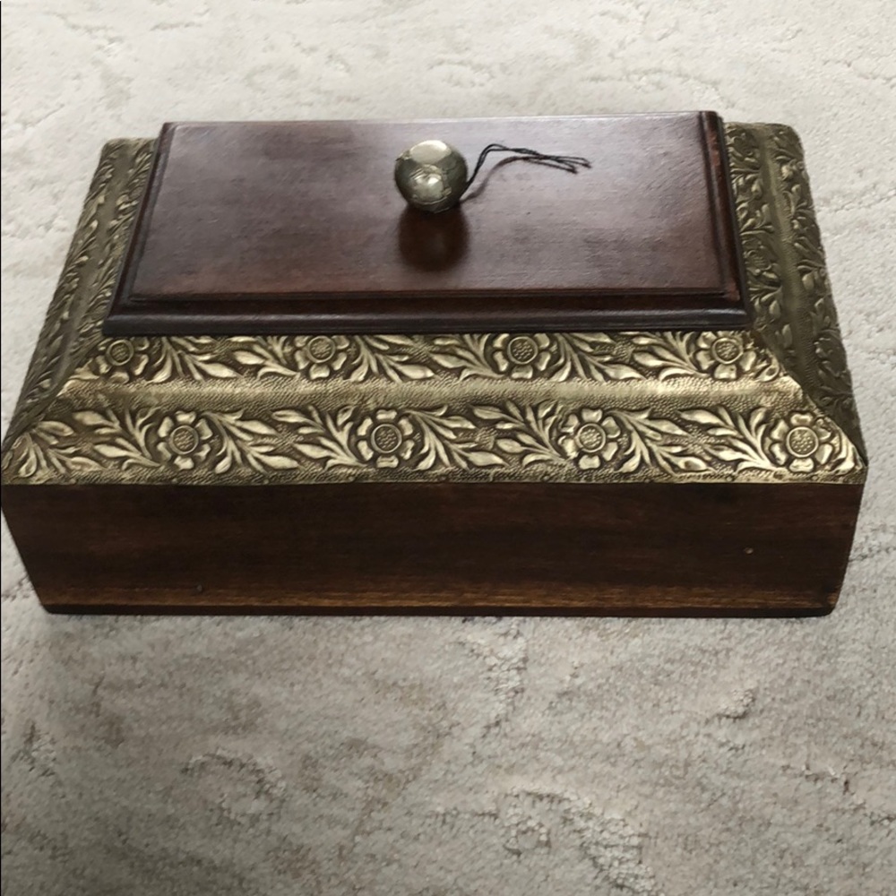 Beautiful John Richards decorative box metal trim
